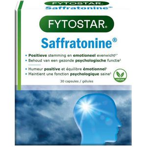 Fytostar Saffratonine - Supplement - Voedingssupplement bij stress en negatieve gevoelens – 30 capsules