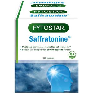Fytostar Saffratonine - Supplement - Voedingssupplement bij stress en negatieve gevoelens – 120 capsules