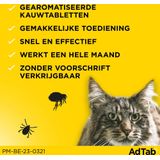 Elanco AdTab Anti Vlooien en Teek - Kauwtabletten - Kat - 3st
