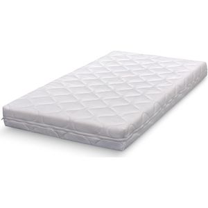 ABZ Babymatras dubbeldoek - 120x60x10 cm - Wit