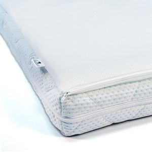 ABZ baby matras combi witte panter met airgosafe topper - 70x140 cm