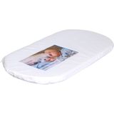 MamaLoes Thomas 32x72x4 cm Ovaal Kinderwagen- en Wiegmatras KMML401-32/72/4