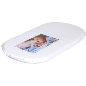 MamaLoes Madelief 32x72x4 cm Ovaal Kinderwagen- en Wiegmatras km401