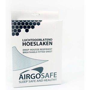 Hoeslaken - Grijs - Katoen - Geschikt voor Eenpersoonsbed