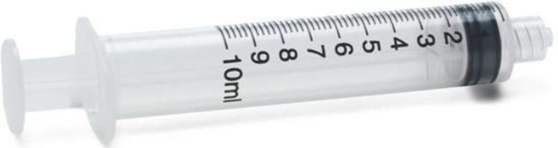 Nipro injectiespuit 10ml 3-delig luer-lock 100 stuks