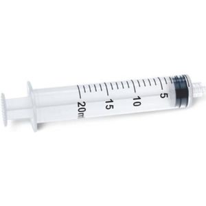 Nipro - Injectiespuit - 20ml - 3-delig - Luer-lock - 50 stuks