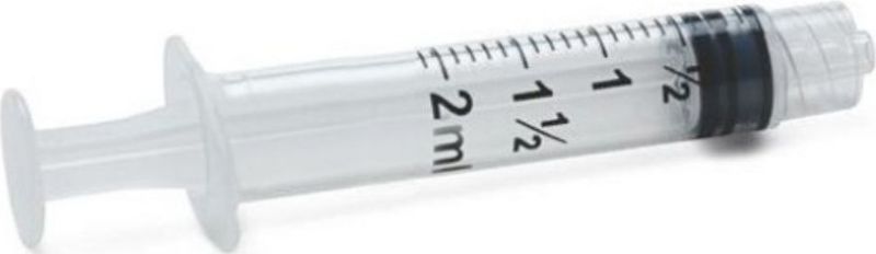Nipro - Injectiespuit - 2ml - 3-delig - Luer-lock - 100 stuks