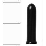 All Black Zwarte anaal dildo 19.5 cm
