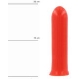 All Red Dildo 19 x 4,5 cm - rood