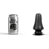 All Black Buttplug 12 cm - zwart