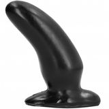 All Black Zwarte Kromme Anaal Dildo 13 cm