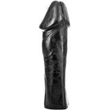 All Black  Zwarte realistische dildo met grote eikel