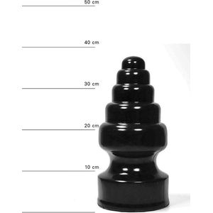 All Black Buttplug 27 cm - zwart