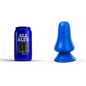 All Blue Buttplug 12 x 7 cm - blauw