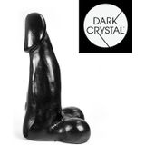 Dark Crystal Zwarte Dildo met Ballen Jannes - 30 cm