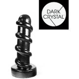 Dark Crystal XXL Geribbelde Dildo 27,5 x 7,3 cm - zwart