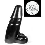 Dark Crystal Dildo met balzak 35 x 12 cm - zwart