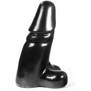 Dark Crystal Dildo met balzak 35 x 12 cm - zwart