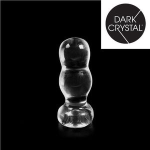 Dark Crystal Bollen Buttplug 14,5 x 6 cm - transparant