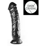 Dark Crystal XXL Dildo 32 x 7 cm - zwart