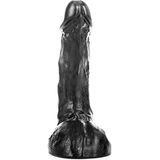 All Black Klassieke Dildo 23 x 5 cm - zwart