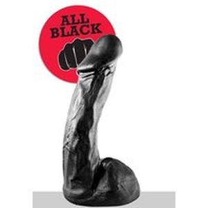 All Black Klassieke Dildo 23 x 5 cm - zwart