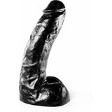 All Black Klassieke Dildo 25,5 x 4,1 cm - zwart