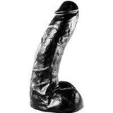 All Black Klassieke Dildo 25,5 x 4,1 cm - zwart