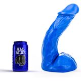 All Blue Klassieke Dildo 23 x 5 cm - blauw