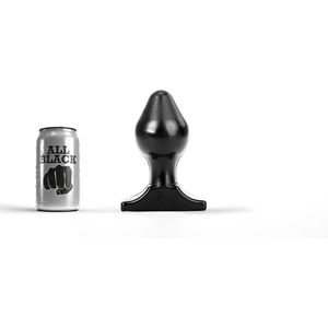 All Black Buttplug 16 x 8 cm - zwart