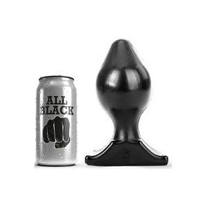 All Black Buttplug 17 x 9 cm - zwart