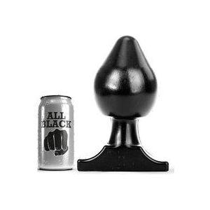 All Black Buttplug 19 x 11 cm - zwart