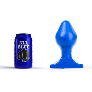 All Blue Buttplug 16 x 8 cm - blauw
