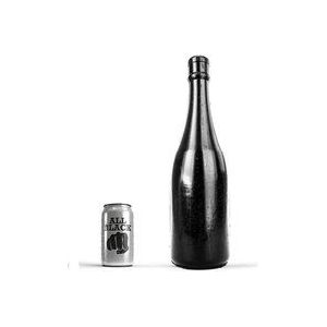 All Black Buttplug Champagnefles - Groot