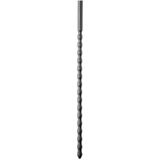 All Black Silicone Sounds - Penisplug - Super Flexibel - 24 X 0.6cm - Geribbeld