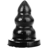 All Black Triple Pleasure Buttplug - Zwart - Maat S