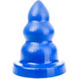 All Blue Triple Pleasure Anaal Dildo - blauw - maat M