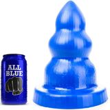 All Blue Triple Pleasure Anaal Dildo - blauw - maat M