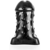 BubbleToys - Mousse - Zwart - Large - dildo anaal diam. Top: 9,6 cm Med: 9,6 cm Base: 15,6 cm