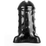 BubbleToys - Mousse - Zwart - Extra Large - dildo anaal diam. Top: 11,3 cm Med: 11,3 cm Base: 18,6 cm