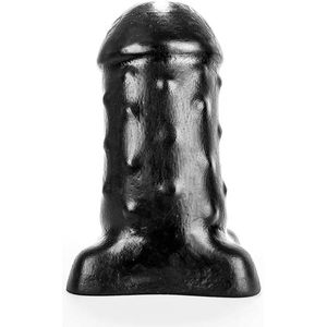 BubbleToys - Mousse - Zwart - Extra Large - dildo anaal diam. Top: 11,3 cm Med: 11,3 cm Base: 18,6 cm