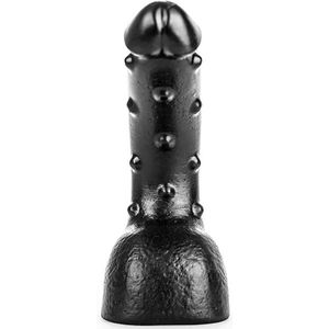 BubbleToys - Pimpy - Zwart - Large - dildo anaal Lengte: 23 cm diam. Top: 5,3 cm Med: 5,3 cm Base: 10,5 cm