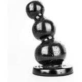 BubbleToys - Momo - Zwart - dildo anaal diam. Top: 8,1 cm Med: 13,7 cm Base: 17,2 cm