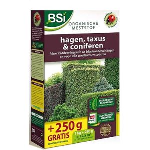BSI - Hagen, taxus en coniferen Meststof - 1,25 kg voor 12,5 m²