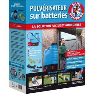 BSI - Batterijdrukspuit - Hoogwaardige en Gebruiksvriendelijke Rugsproeier - 15 L Inhoud