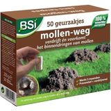 BSi Mollen Weg - 50 Geurzakjes - Verdrijft en Voorkomt