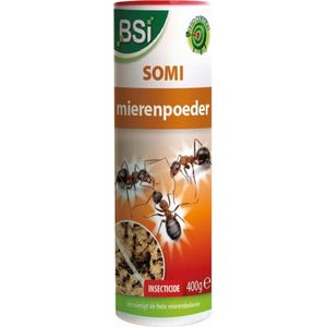 BSI - Somi mierenpoeder - Strooipoeder tegen mieren, spinnen en andere kruipende insecten - Voor binnen- en buitengebruik - 400 g voor 20 m²