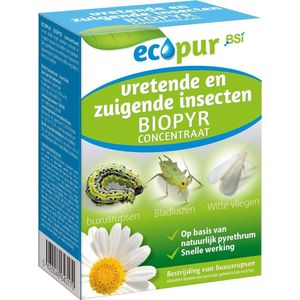 Ecopur Tegen Vretende En Zuigende Insecten - Tegen rupsen - Snel resultaat - Natuurlijk product