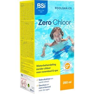 BSI - PoolSan CS - Zwembad - Spa - Behandeling van zwembaden en spa's zonder chloor - Geurloos en niet-irriterend voor huid en ogen - 250 ml