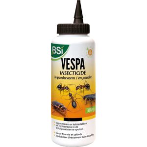BSI - Vespa Insecticide - Strooipoeder tegen Mieren en Kakkerlakken - Bevat cypermethrine - Voor binnen- en buitengebruik - 300 g